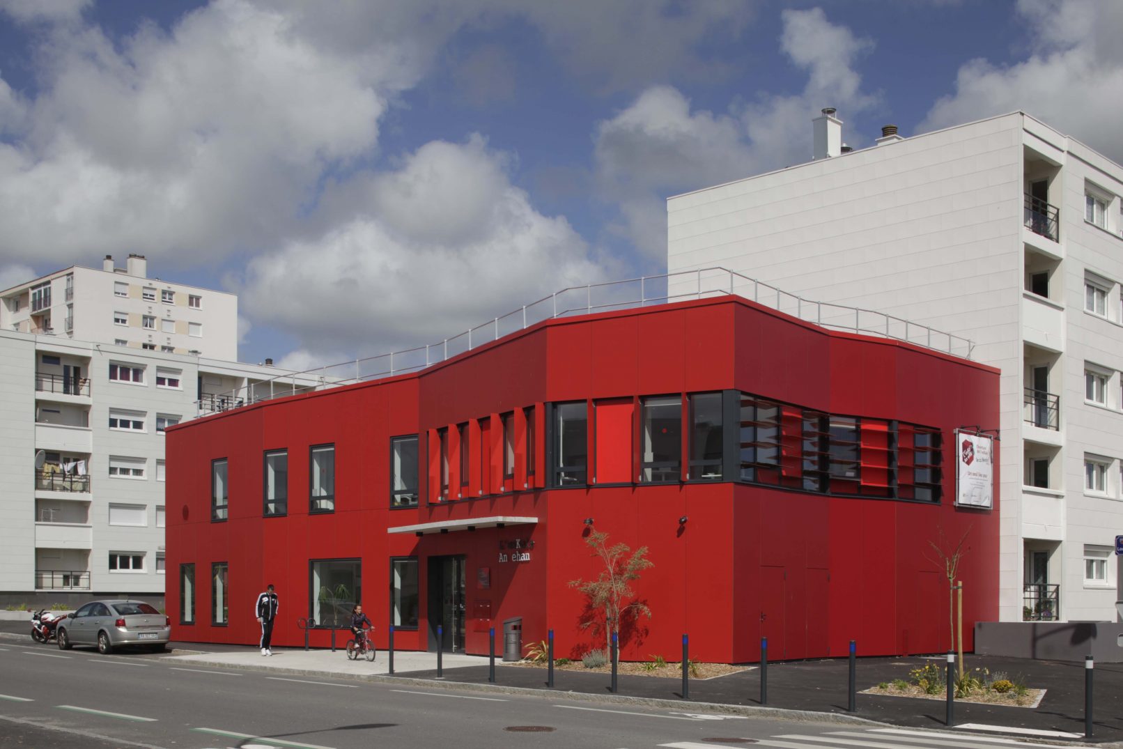 Maison de quartier Kesler Deviller, Lanester, vue extérieur